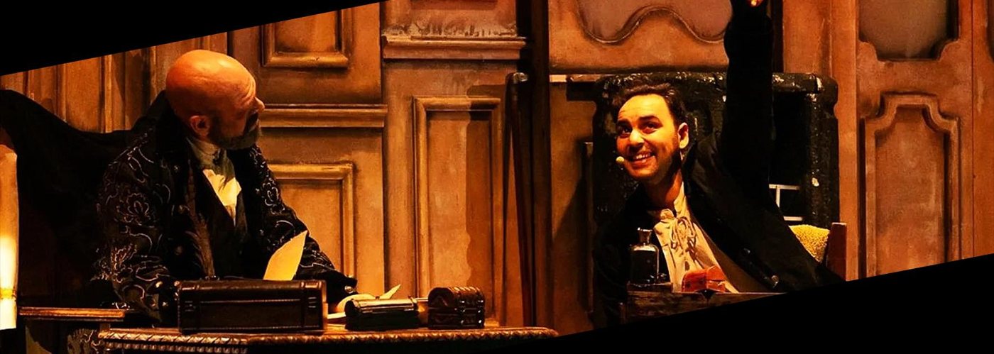 Scrooge e Cratchit nello studio